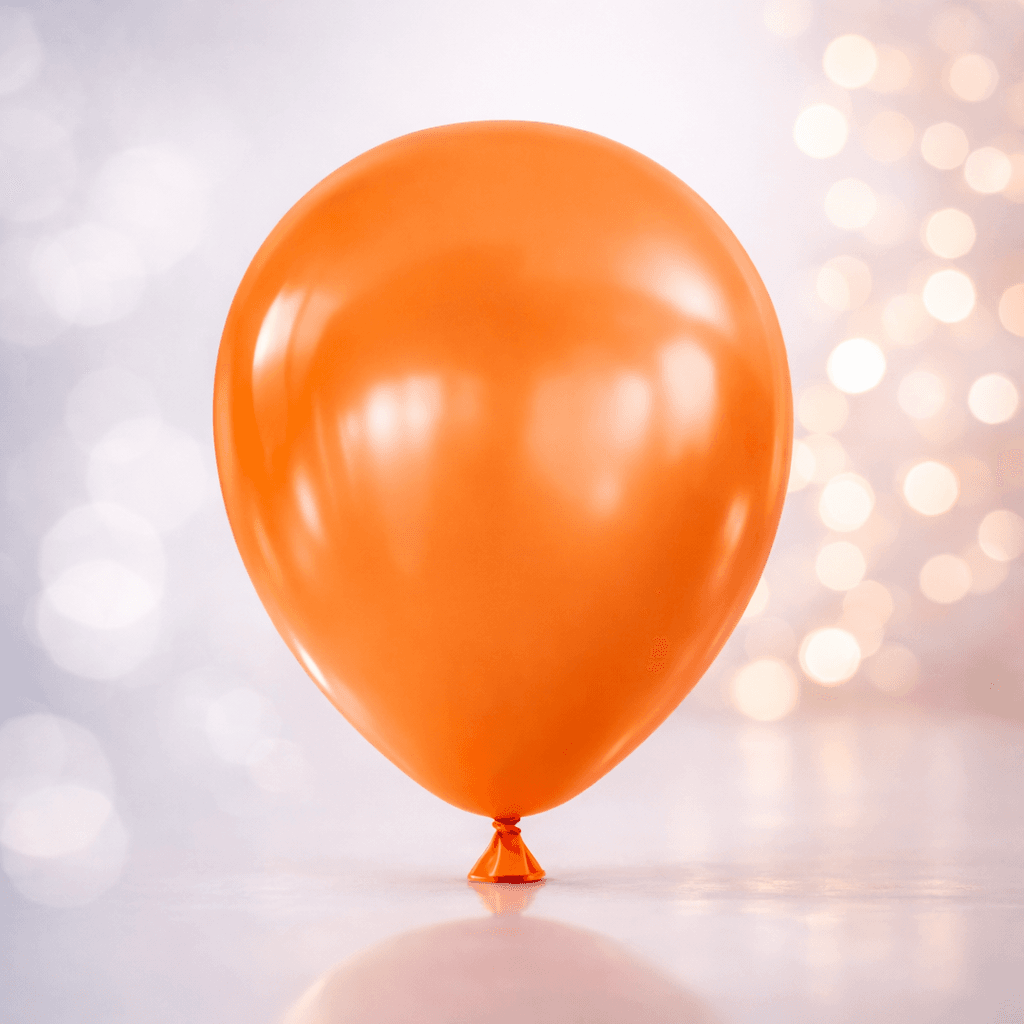 12" HBK Metalik Balon Turuncu Renk