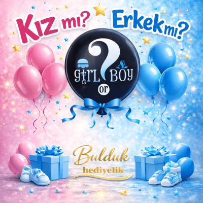 Cinsiyet Belirleme Balon Pul Seti Mavi