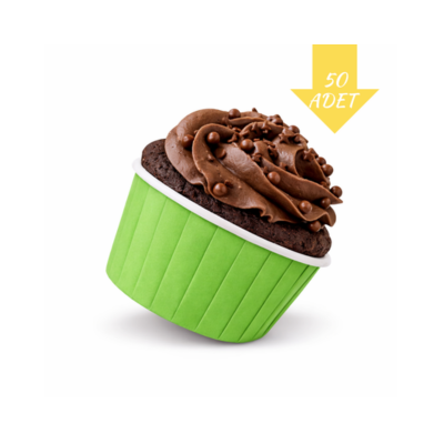 Muffin Kek Kapsülü 50'li Yeşil