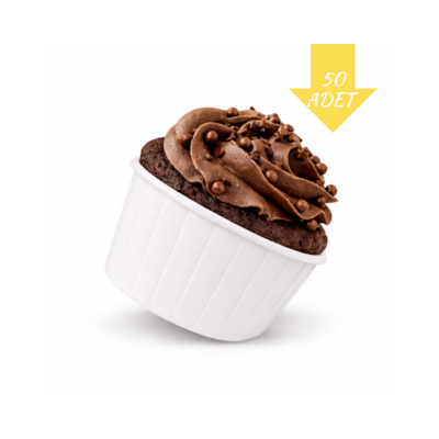 Muffin Kek Kapsülü 50'li Beyaz