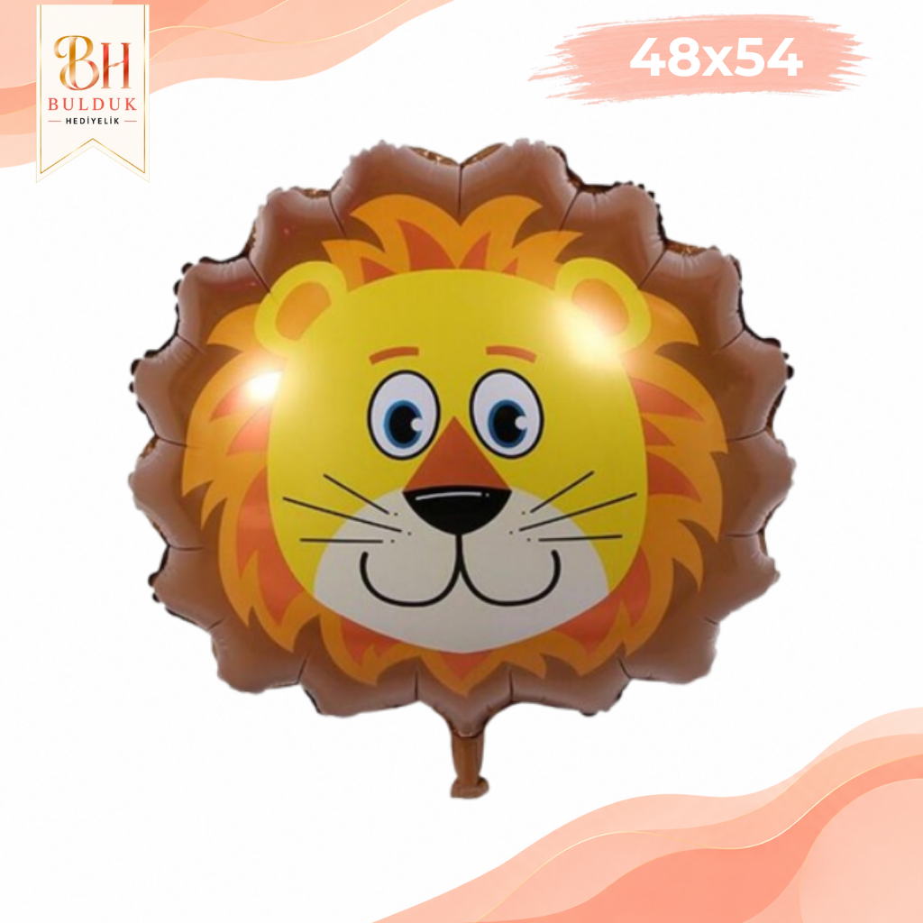 Aslan Folyo Balon – Sevimli Parti Dekor Balonu