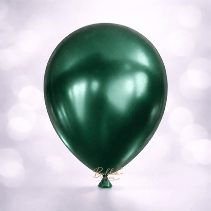 12" HBK Metalik Balon Koyu Yeşil Renk