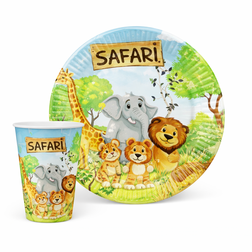 Tabak Bardak Set Safari 8'li
