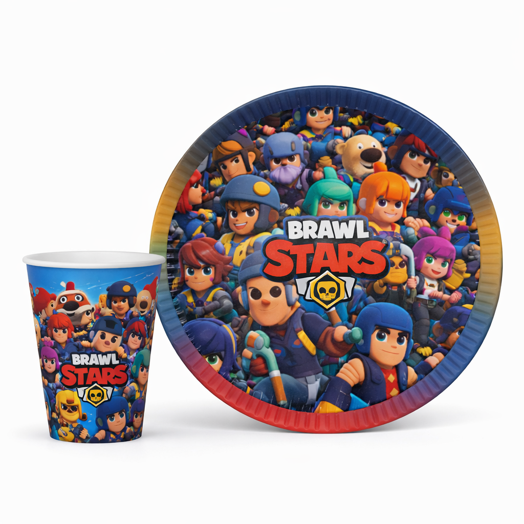 Tabak Bardak Set Brawl Star 8