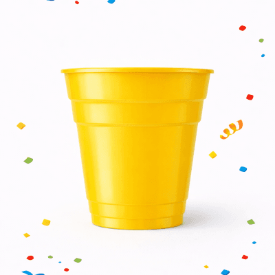 Plastik Bardak 25'li Sarı Renk