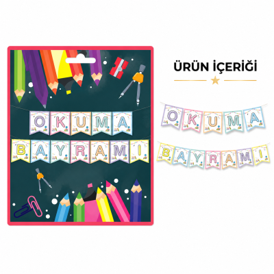 Okuma Bayramı Zikzak Banner